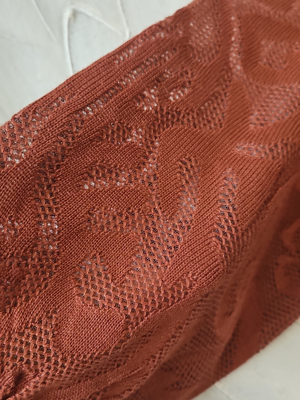 Rust Puff Sleeve Sweater - Picture 3 of 3
